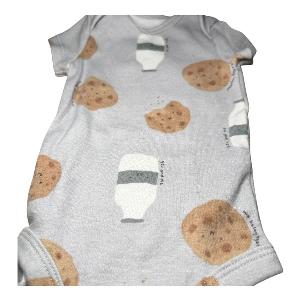 Cottagecore Carter's Bodysuit Set NB Newborn Multicolor Animal Cookies Clouds